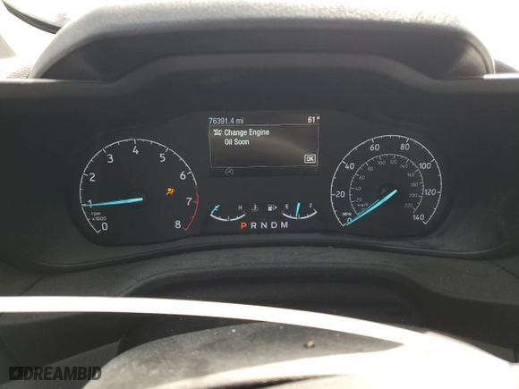 2020 Ford Transit Connect Van XL with VIN NM0LS7E21L1460127, listed as a Copart auction lot 50401135 with 76,391 mi miles and Salvage Title. Bid and sale history available at carsss.com. Image 9.