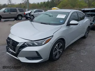 2021 Nissan Sentra SV with VIN 3N1AB8CV3MY290334, listed as a IAAI auction lot 41099830 with 56,689 mi miles. Bid and sale history available at carsss.com. Image 2.