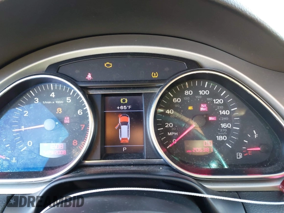2009 Audi Q7 with VIN WA1AY74L89D023424, listed as a IAAI auction lot 41357560 with 206,381 mi miles. Bid and sale history available at carsss.com. Image 7.