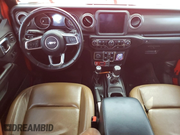 2022 Jeep Gladiator Rubicon with VIN 1C6JJTBGXNL111178, listed as a Copart auction lot 74686344 with 30,587 mi miles and Salvage title. Bid and sale history available at DreamBid. Image 8.