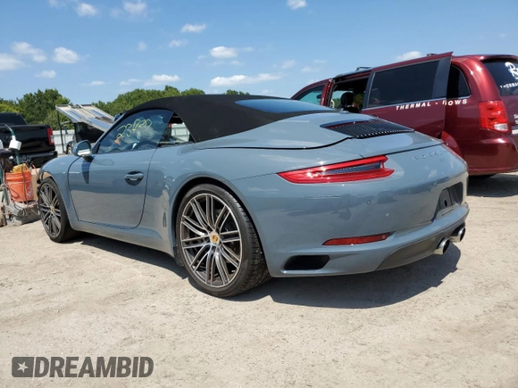 2017 Porsche 911 Carrera with VIN WP0CA2A90HS142156, listed as a Copart auction lot 65839223 with 23,737 mi miles and . Bid and sale history available at DreamBid. Image 2.