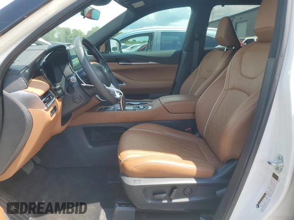 2025 Infiniti QX60 Autograph with VIN 5N1AL1HU5SC341027, listed as a Copart auction lot 65010435 with 5,180 mi miles and Salvage title. Bid and sale history available at DreamBid. Image 7.