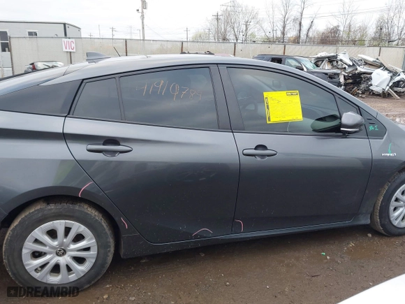 2019 Toyota Prius L Eco with VIN JTDKARFU5K3090428, listed as a IAAI auction lot 41919789 with 197,150 mi miles. Bid and sale history available at carsss.com. Image 14.