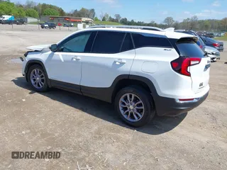 2023 GMC Terrain SLT with VIN 3GKALVEG6PL218217, listed as a IAAI auction lot 41917652 with 2,462 mi miles and . Bid and sale history available at carsss.com. Image 3.