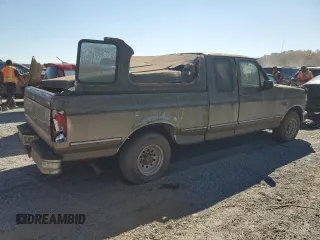 1992 Ford F-150 with VIN 1FTEX15N5NKA92195, listed as a Copart auction lot 74063034 with 273,388 mi miles and Salvage Title. Bid and sale history available at carsss.com. Image 3.