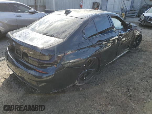 2022 BMW 3 Series M340i with VIN 3MW5U7J08N8C30901, listed as a Copart auction lot 47535755 with 35,338 mi miles and Salvage Title. Bid and sale history available at carsss.com. Image 3.