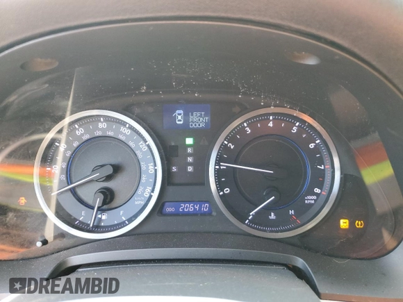 2012 Lexus IS 250 with VIN JTHCF5C22C5060468, listed as a Copart auction lot 75116504 with 206,410 mi miles and Salvage Title. Bid and sale history available at DreamBid. Image 9.
