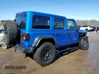2022 Jeep Wrangler Unlimited Sport S with VIN 1C4HJXDG0NW203829, listed as a Copart auction lot 47921245 with 17,967 mi miles and Salvage Title. Bid and sale history available at DreamBid. Image 3.