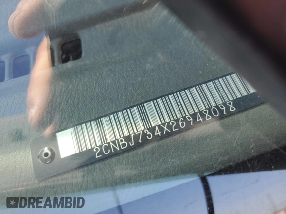 2002 Chevrolet Tracker ZR2 with VIN 2CNBJ734X26948098, listed as a Copart auction lot 73135754 with 234,627 mi miles and Salvage title. Bid and sale history available at DreamBid. Image 13.