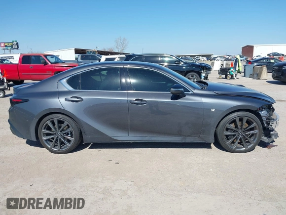 2024 Lexus IS with VIN JTHGZ1B25R5073808, listed as a IAAI auction lot 41657039 with 11,766 mi miles. Bid and sale history available at carsss.com. Image 14.