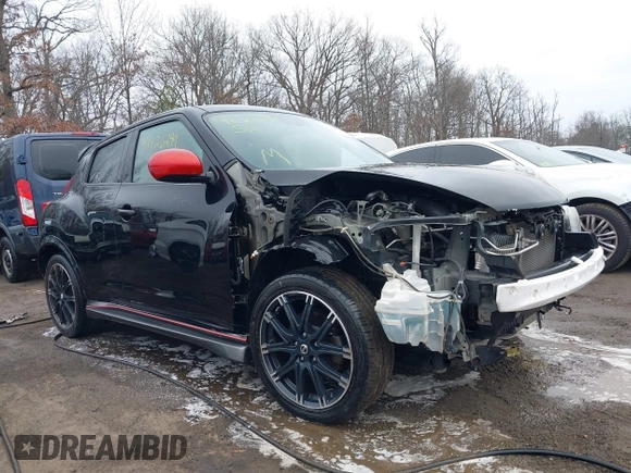 2013 Nissan Juke S with VIN JN8AF5MV6DT232097, listed as a IAAI auction lot 41126299 with 129,828 mi miles. Bid and sale history available at carsss.com. Image 1.