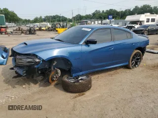 2021 Dodge Charger R/T with VIN 2C3CDXCT4MH682256, listed as a Copart auction lot 59607325 with 32,974 mi miles and Salvage title. Bid and sale history available at DreamBid. Image 1.