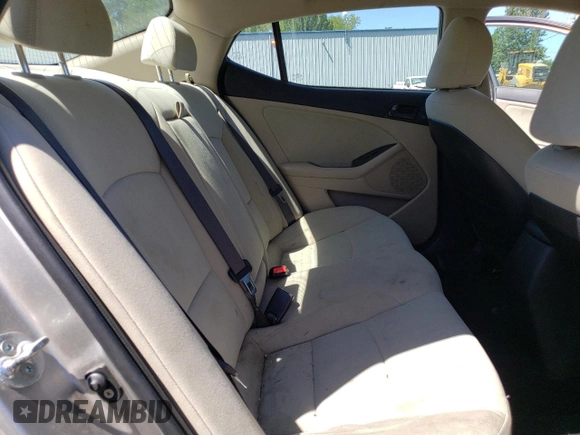 2015 Kia Optima LX with VIN KNAGM4A75F5537767, listed as a Copart auction lot 61660814 with Not Provided miles and Salvage Title. Bid and sale history available at DreamBid. Image 10.
