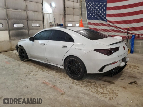 2020 Mercedes-Benz CLA 45 AMG with VIN W1K5J5DB5LN084647, listed as a Copart auction lot 85889624 with 59,684 mi miles and Salvage Title. Bid and sale history available at DreamBid. Image 2.