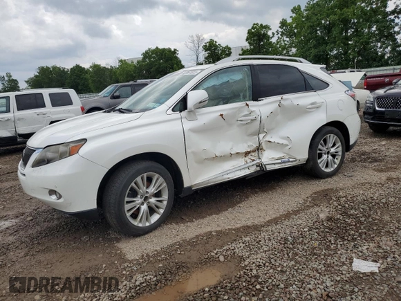 2011 Lexus RX 450h with VIN JTJBC1BA3B2037513, listed as a Copart auction lot 62951555 with Not provided miles and Clean title. Bid and sale history available at DreamBid. Image 1.