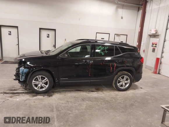 2018 GMC Terrain SLE with VIN 3GKALMEV5JL344701, listed as a IAAI auction lot 41826919 with 107,557 mi miles. Bid and sale history available at carsss.com. Image 14.