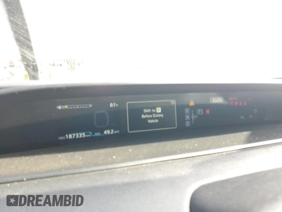 2018 Toyota Prius Two z VIN JTDKARFU7J3545438, wystawiony jako Copart lot #54608925 z przebiegiem 187 335 mil mil oraz Szkoda całkowita • Salvage title. Historia ofert i sprzedaży dostępna na DreamBid. Obrazek 9.