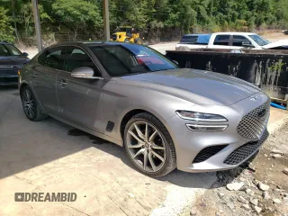2023 Genesis G70 2.0T with VIN KMTG34TAXPU131538, listed as a Copart auction lot 62424834 with 15,835 mi miles and Clean Title. Bid and sale history available at DreamBid. Image 4.