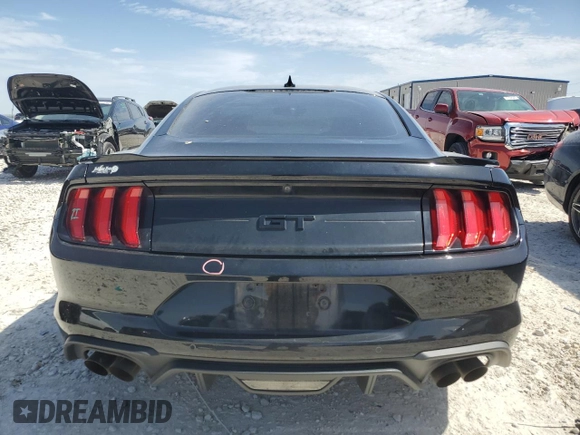 2022 Ford Mustang GT with VIN 1FA6P8CF5N5135124, listed as a Copart auction lot 48061695 with 15,662 mi miles and Salvage Title. Bid and sale history available at carsss.com. Image 6.