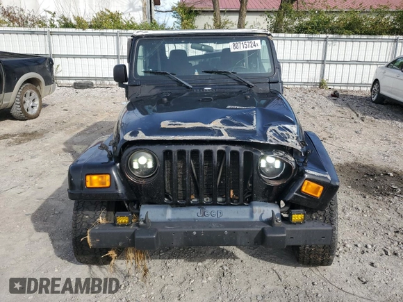 2003 Jeep Wrangler X with VIN 1J4FA39S93P366008, listed as a Copart auction lot 80715724 with 97,514 mi miles and Salvage Title. Bid and sale history available at carsss.com. Image 5.