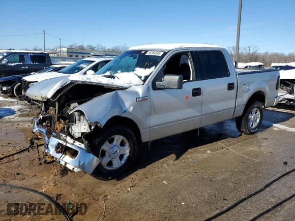 2004 Ford F-150 XLT with VIN 1FTPW14574KD11699, listed as a Copart auction lot 45284345 with 262,186 mi miles and Non Repairable. Bid and sale history available at carsss.com. Image 1.