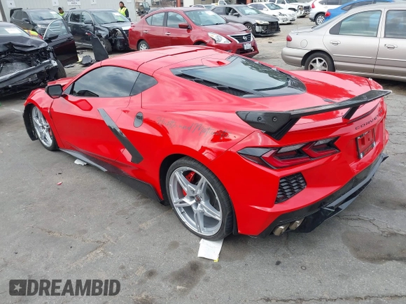 2020 Chevrolet Corvette 2LT with VIN 1G1Y72D43L5106837, listed as a IAAI auction lot 41458024 with 7,226 mi miles and . Bid and sale history available at DreamBid. Image 3.