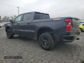 2024 Chevrolet Silverado 1500 Custom Trail Boss with VIN 3GCPDCEK6RG301024, listed as a Copart auction lot 76418164 with 5,684 mi miles and Salvage Title. Bid and sale history available at carsss.com. Image 2.