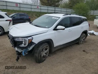 2024 GMC Terrain SLE with VIN 3GKALTEG4RL142519, listed as a Copart auction lot 54681885 with 36,977 mi miles and Salvage title. Bid and sale history available at DreamBid. Image 1.