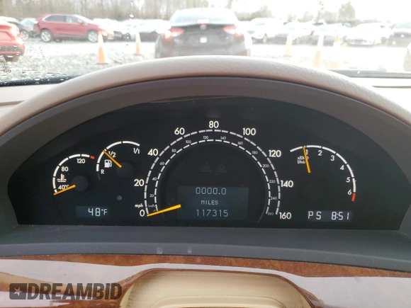 2002 Mercedes-Benz S-Class 5.0L with VIN WDBNG75J52A289108, listed as a Copart auction lot 43371315 with 117,315 mi miles and Clean Title. Bid and sale history available at carsss.com. Image 9.