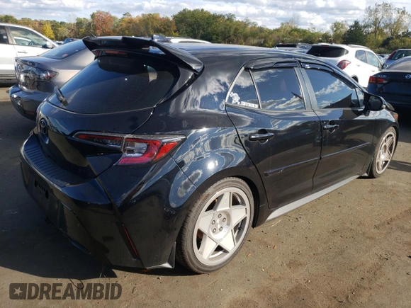 2022 Toyota Corolla Hatchback SE with VIN JTND4MBEXN3180370, listed as a Copart auction lot 74436644 with 57,563 mi miles and Salvage Title. Bid and sale history available at carsss.com. Image 3.