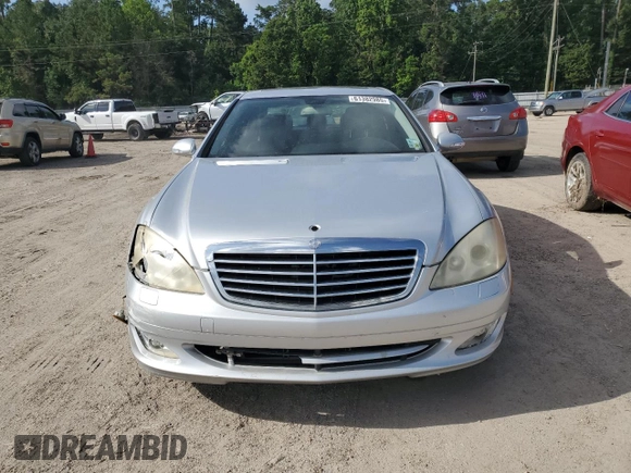 2007 Mercedes-Benz S 550 with VIN WDDNG71X17A127680, listed as a Copart auction lot 61382985 with 268,493 mi miles and Salvage title. Bid and sale history available at DreamBid. Image 5.