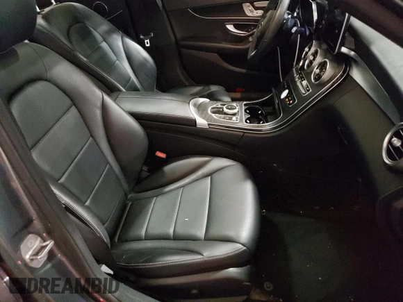2017 Mercedes-Benz C 300 with VIN 55SWF4KB7HU198053, listed as a Copart auction lot 50348075 with 59,727 mi miles and Salvage Title. Bid and sale history available at carsss.com. Image 1.