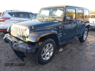 2017 Jeep Wrangler Unlimited Sahara with VIN 1C4BJWEGXHL686766, listed as a IAAI auction lot 41305319 with 97,806 mi miles. Bid and sale history available at carsss.com. Image 2.