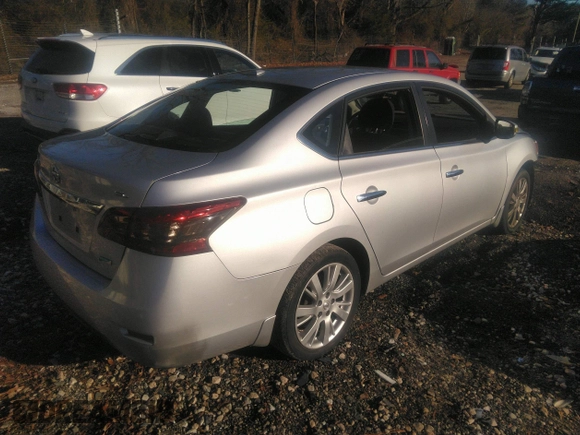 2013 Nissan Sentra S with VIN 3N1AB7AP2DL794109, listed as a IAAI auction lot 41217692 with 128,249 mi miles and . Bid and sale history available at DreamBid. Image 4.