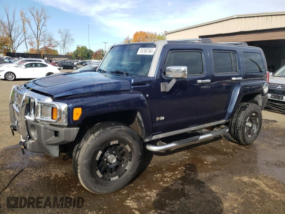 2007 Hummer H3 SUV with VIN 5GTDN13E778119538, listed as a Copart auction lot 76760764 with 155,671 mi miles and Clean Title. Bid and sale history available at carsss.com. Image 1.
