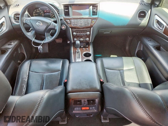 2016 Nissan Pathfinder Platinum with VIN 5N1AR2MNXGC665732, listed as a Copart auction lot 63183965 with 102,473 mi miles and Salvage title. Bid and sale history available at DreamBid. Image 8.