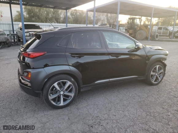 2018 Hyundai Kona Ultimate with VIN KM8K53A5XJU172306, listed as a Copart auction lot 82369434 with 42,666 mi miles and Salvage Title. Bid and sale history available at carsss.com. Image 3.