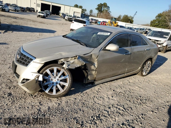 2014 Cadillac ATS Luxury AWD with VIN 1G6AH5RX9E0117273, listed as a Copart auction lot 46536525 with 126,518 mi miles and Salvage title. Bid and sale history available at DreamBid. Image 1.