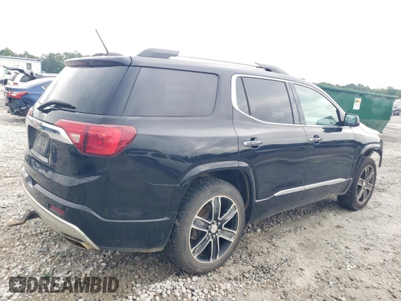 2017 GMC Acadia Denali with VIN 1GKKNPLSXHZ191227, listed as a Copart auction lot 55294825 with 169,339 mi miles and Salvage title. Bid and sale history available at DreamBid. Image 3.