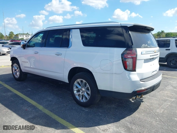 2023 Chevrolet Suburban Premier with VIN 1GNSCFKD9PR387180, listed as a IAAI auction lot 40433867 with 40,936 mi miles. Bid and sale history available at carsss.com. Image 3.