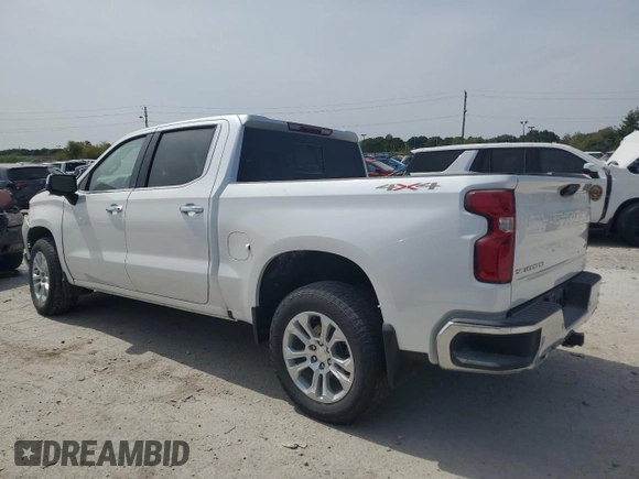 2023 Chevrolet Silverado 1500 LTZ with VIN 1GCUDGE88PZ205293, listed as a Copart auction lot 71095144 with 27,289 mi miles and Salvage Title. Bid and sale history available at carsss.com. Image 2.