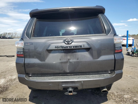 2020 Toyota 4Runner SR5 with VIN JTEBU5JR9L5758509, listed as a Copart auction lot 51366765 with 87,533 mi miles and Salvage Title. Bid and sale history available at carsss.com. Image 6.