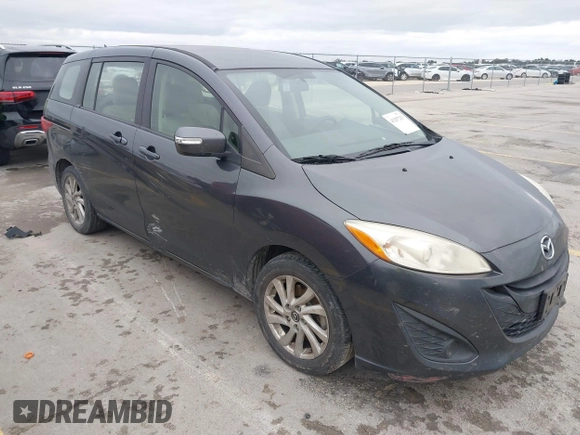 2014 Mazda Mazda5 Sport with VIN JM1CW2BL5E0166178, listed as a IAAI auction lot 41297233 with 184,462 mi miles. Bid and sale history available at carsss.com. Image 1.