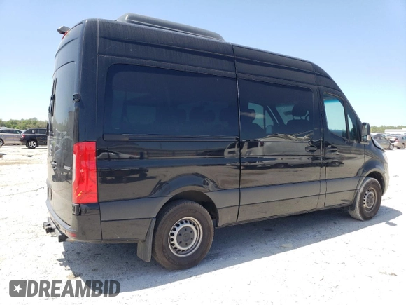 2024 Mercedes-Benz Sprinter with VIN W1Z4NFHYXRP650336, listed as a Copart auction lot 53669065 with 12,256 mi miles and Salvage Title. Bid and sale history available at DreamBid. Image 3.