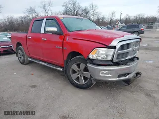 2010 Dodge Ram 1500 SLT with VIN 1D7RV1CT1AS261380, listed as a IAAI auction lot 41517005 with 92,768 mi miles. Bid and sale history available at carsss.com. Image 1.