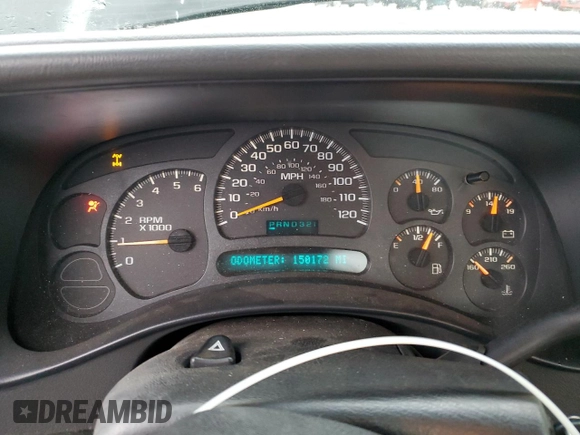2003 Chevrolet Silverado 1500 LS with VIN 1GCEK14V63Z237927, listed as a Copart auction lot 86369604 with 150,172 mi miles and Salvage Title. Bid and sale history available at DreamBid. Image 9.