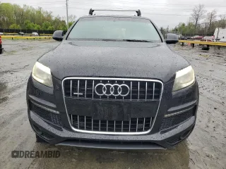 2012 Audi Q7 S line with VIN WA1AGAFE1CD001173, listed as a Copart auction lot 52113295 with 146,972 mi miles and Salvage title. Bid and sale history available at DreamBid. Image 5.
