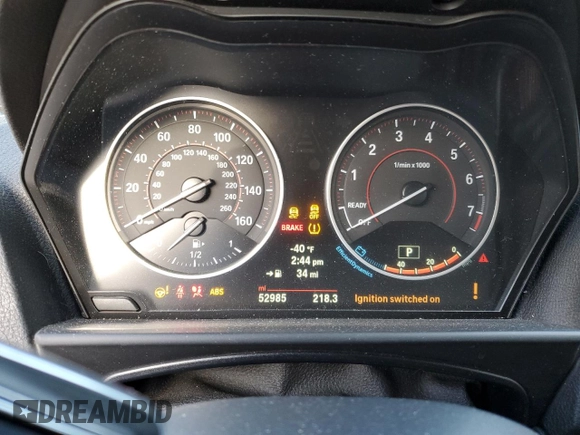 2017 BMW 2 Series M240i xDrive with VIN WBA2G3C33HV986647, listed as a Copart auction lot 78258553 with 52,985 mi miles. Bid and sale history available at carsss.com. Image 9.