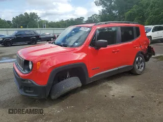 2018 Jeep Renegade Sport with VIN ZACCJAAB7JPG85934, listed as a Copart auction lot 54799535 with 85,919 mi miles and Salvage title. Bid and sale history available at DreamBid. Image 1.