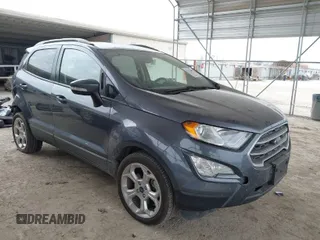 2021 Ford EcoSport SE with VIN MAJ3S2GE9MC451944, listed as a IAAI auction lot 41614897 with 39,925 mi miles and . Bid and sale history available at carsss.com. Image 1.